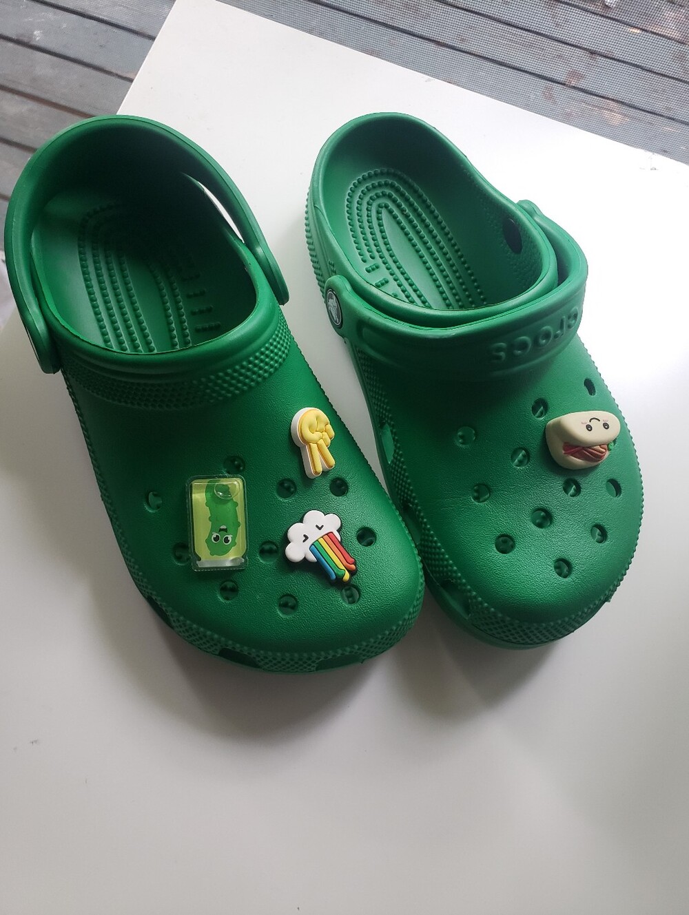 Kids CROCS Green Clog Sandals - Casual Slip-On